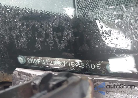 2007 Honda Civic Ex from USA, damaged, VIN 2HGFG12887H523305